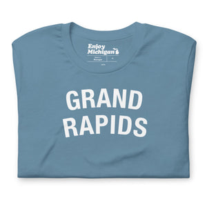 Grand Rapids Unisex T-shirt  Enjoy Michigan Steel Blue S 
