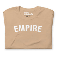 Load image into Gallery viewer, Empire Unisex T-shirt  Enjoy Michigan Tan S 