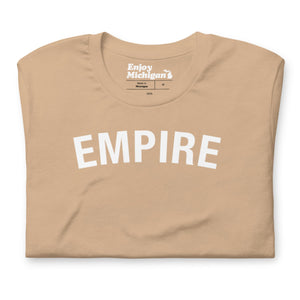 Empire Unisex T-shirt  Enjoy Michigan Tan S 