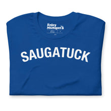 Load image into Gallery viewer, Saugatuck Unisex T-shirt Apparel &amp; Accessories Enjoy Michigan True Royal S 