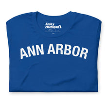 Load image into Gallery viewer, Ann Arbor Unisex T-shirt  Enjoy Michigan True Royal S Unisex