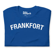 Load image into Gallery viewer, Frankfort Unisex T-shirt  Enjoy Michigan True Royal S 