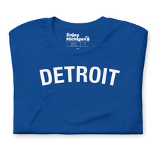 Load image into Gallery viewer, Detroit Unisex T-shirt  Enjoy Michigan True Royal S 