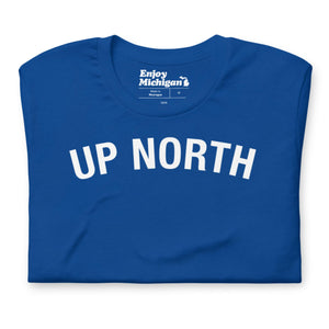 Up North Unisex T-shirt  Enjoy Michigan True Royal S 