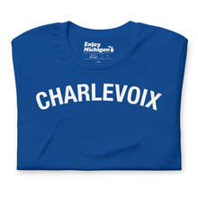 Load image into Gallery viewer, Charlevoix Unisex T-shirt  Enjoy Michigan True Royal S 