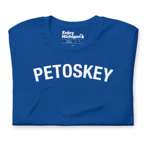 Petoskey Unisex T-shirt  Enjoy Michigan True Royal S 