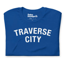 Load image into Gallery viewer, Traverse City Unisex T-shirt  Enjoy Michigan True Royal S 