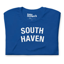 Load image into Gallery viewer, South Haven Unisex T-shirt  Enjoy Michigan True Royal S 