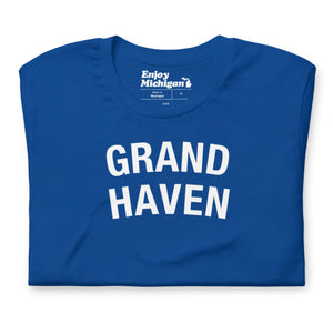 Grand Haven Unisex T-shirt  Enjoy Michigan True Royal S 