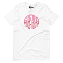 Load image into Gallery viewer, Enjoy Michigan Retro Pink Unisex T-shirt  Enjoy Michigan White S 