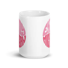 Load image into Gallery viewer, Enjoy Michigan 70&#39;s Retro Style 15 oz Pink Ceramic Mug  Enjoy Michigan   