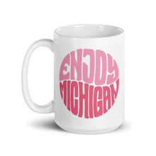 Load image into Gallery viewer, Enjoy Michigan 70&#39;s Retro Style 15 oz Pink Ceramic Mug  Enjoy Michigan   