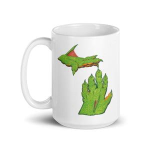 Michigan Swamp Creature 15 oz Ceramic Mug  Enjoy Michigan   