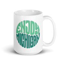 Load image into Gallery viewer, Enjoy Michigan Retro Style 15 oz Green Ceramic Mug  Enjoy Michigan Default Title  