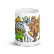 Load image into Gallery viewer, Mythical Michigan 15 oz Ceramic Mug, Dogman, Bigfoot, Snow Monster, Troll, Yooper, Swamp Creature  Enjoy Michigan   