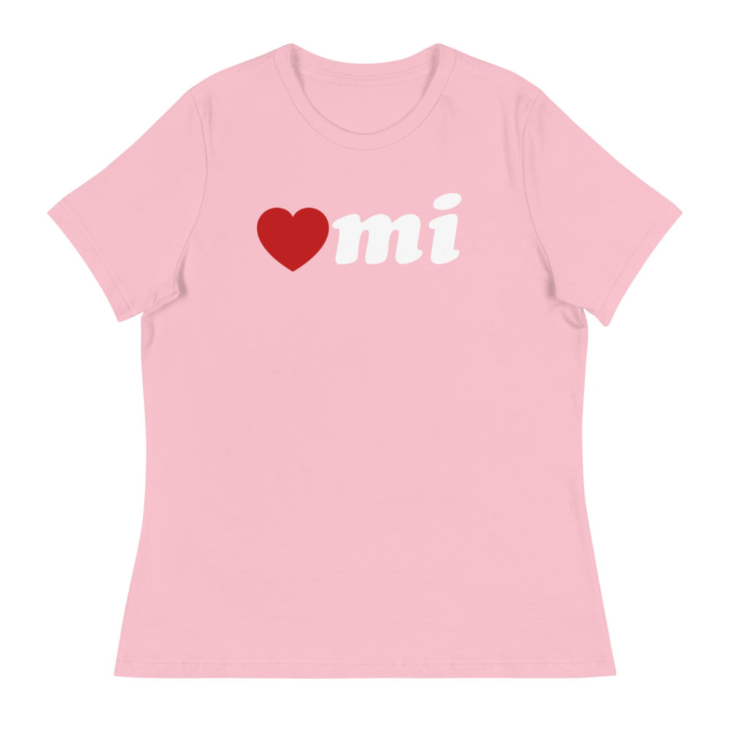 Heart Michigan Women's Relaxed T-Shirt  Enjoy Michigan S  